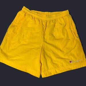 Champion Shorts Men's Sport Nylon Warm Up 6 Inseam Lightweight Water-Resistant.